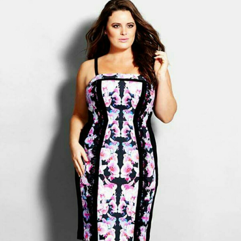 City Chic Strapless Dress